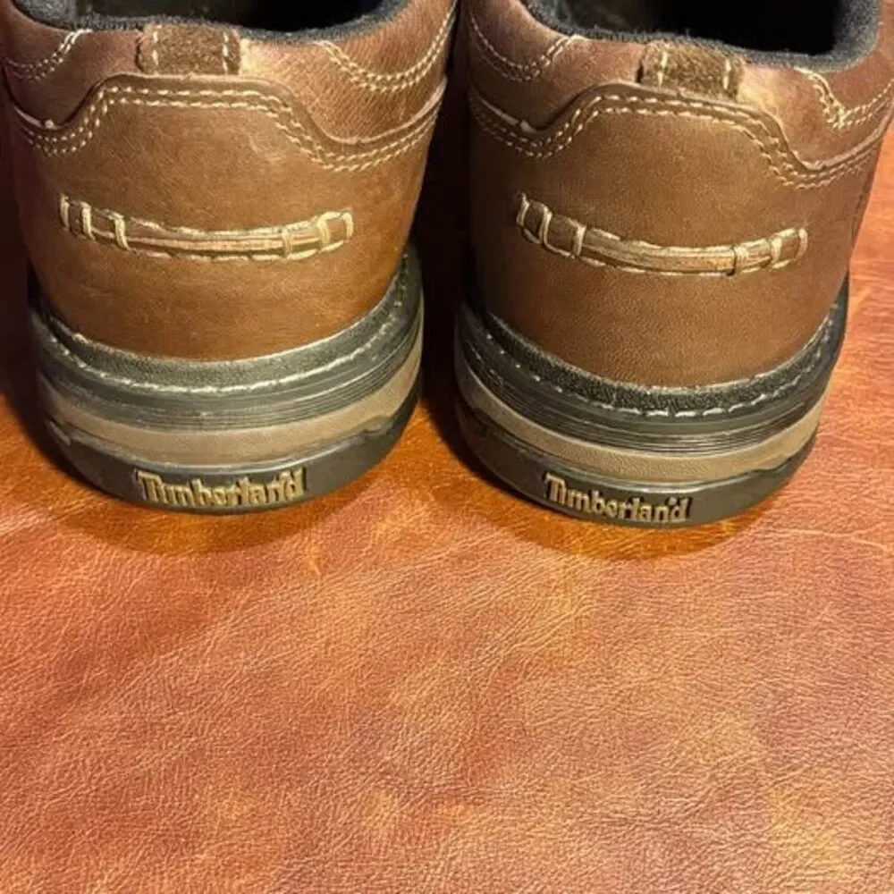 Men's Timberland Rugged Leather Outdoor Trail Slip-Ons - Size 11